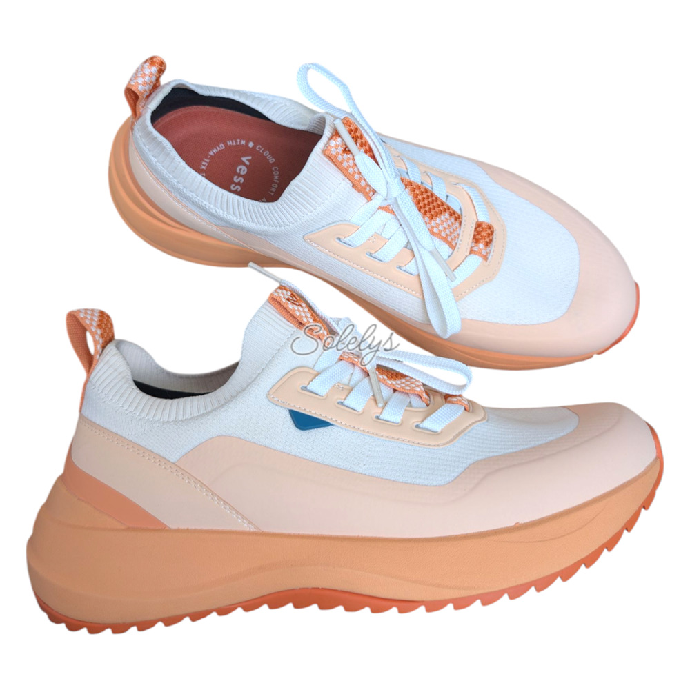 Vessi Stormburst Low Womens 10 Waterproof DymaTex Sneaker Sunstone Orange NEW